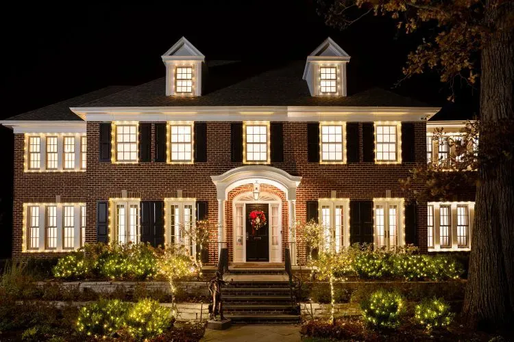 home alone house at night